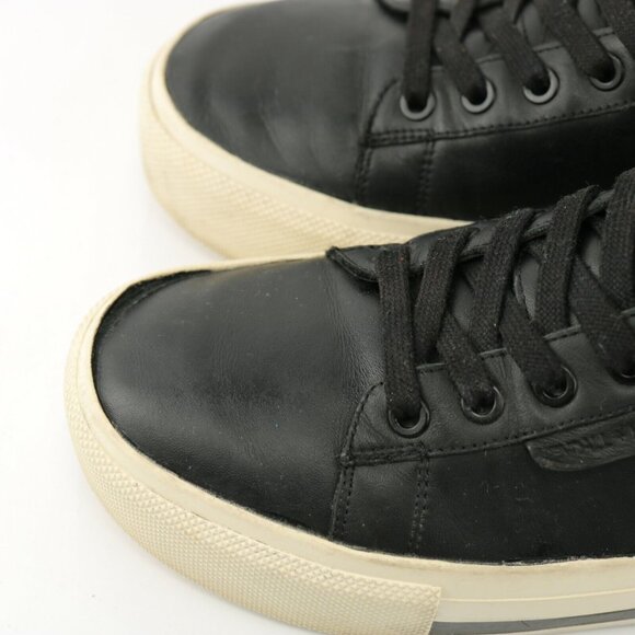 Kendall Kylie Tyler Womens Platform Sneaker Size 7.5 Black Leather Shoe Lace Up - Picture 7 of 12